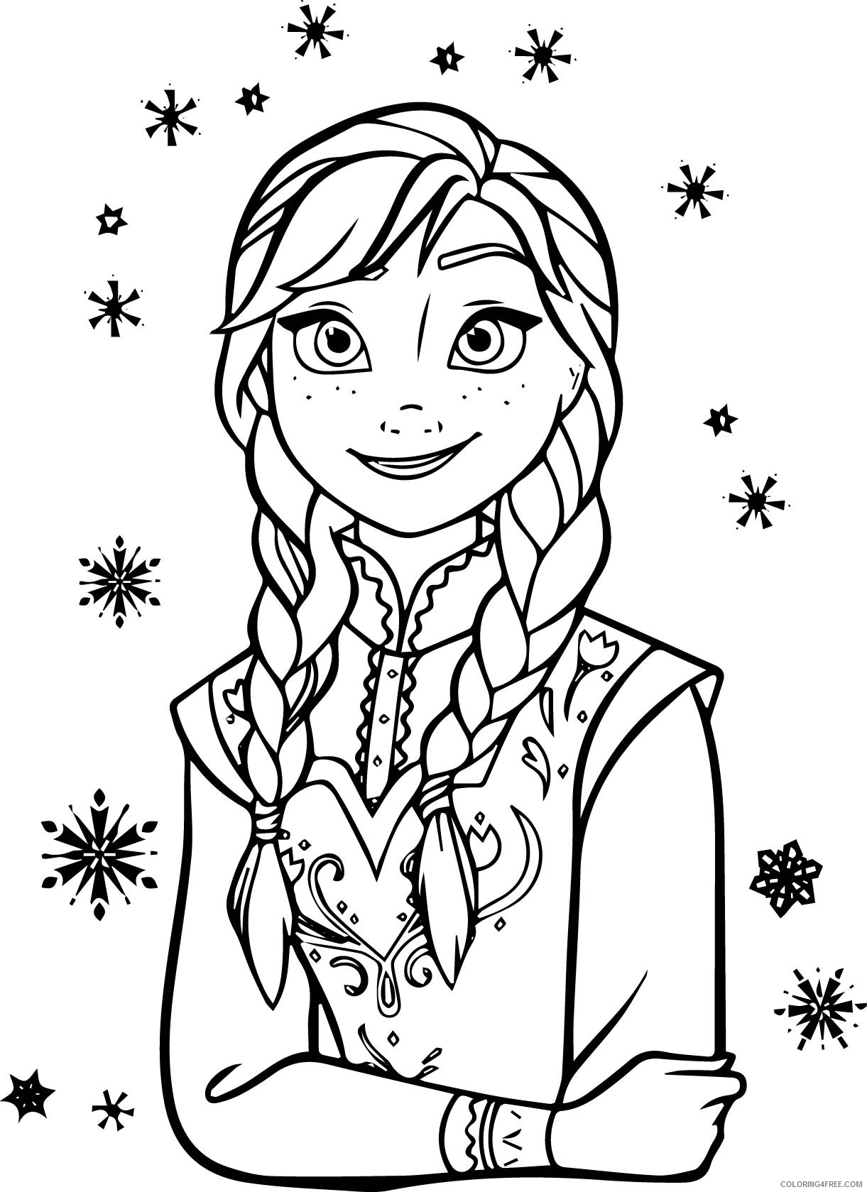 anna coloring pages frozen Coloring4free