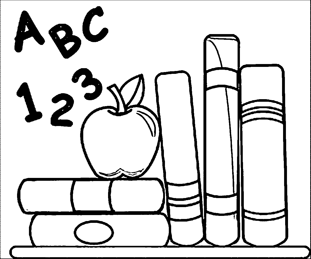apple coloring pages back to school Coloring4free