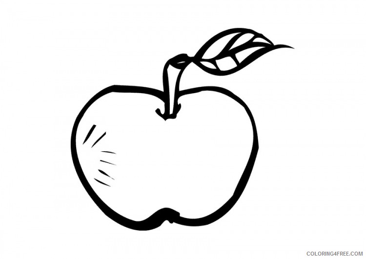 apple coloring pages for kids printable Coloring4free