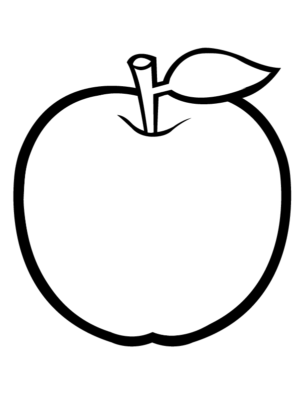 apple coloring pages for toddler Coloring4free
