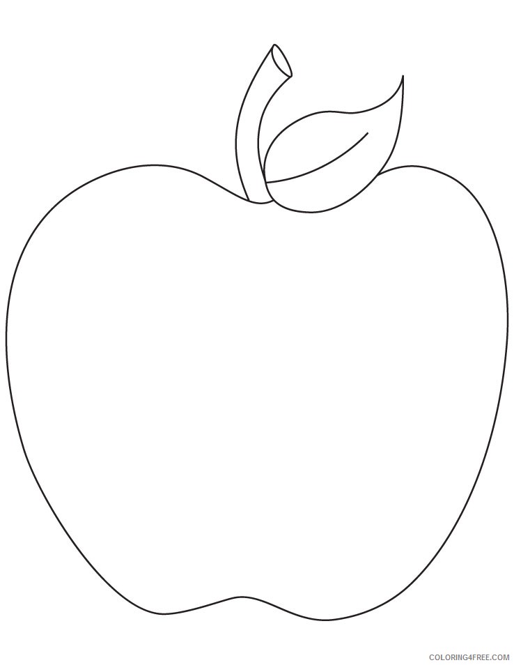 apple coloring pages for toddlers Coloring4free