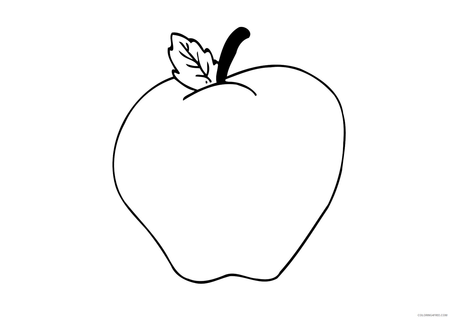 apple coloring pages free Coloring4free