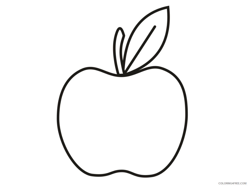 apple coloring pages green apple Coloring4free