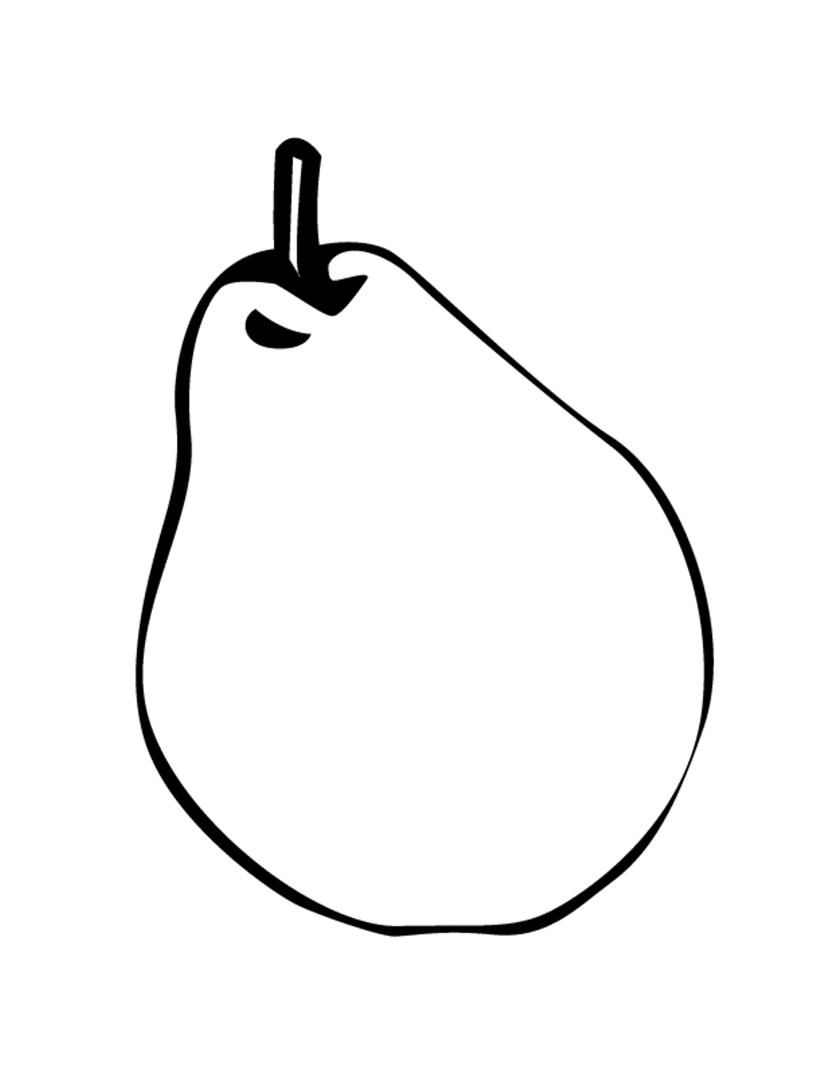 apple coloring pages pear fruit Coloring4free