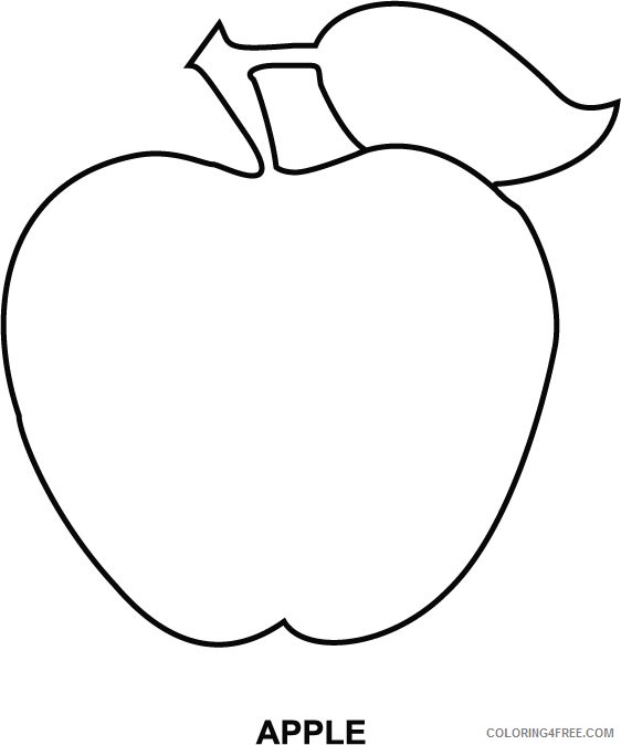 apple coloring pages preschoolers Coloring4free