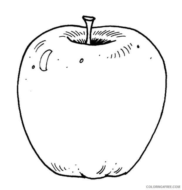 apple coloring pages printable Coloring4free