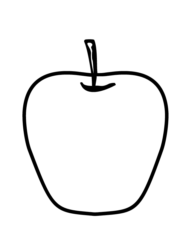 apple coloring pages red apple Coloring4free