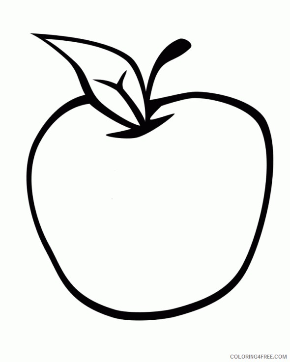 apple coloring pages to print Coloring4free