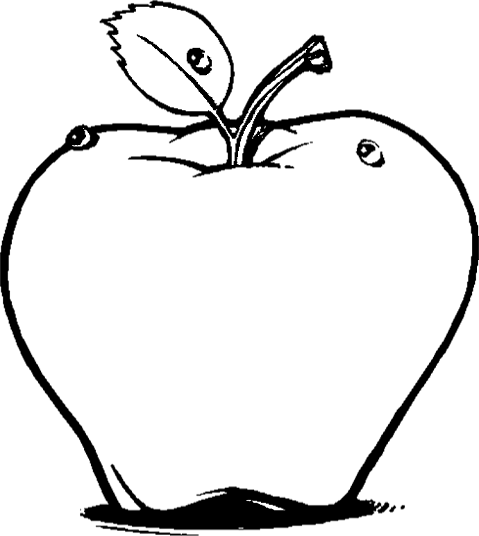 apple fruit coloring pages Coloring4free