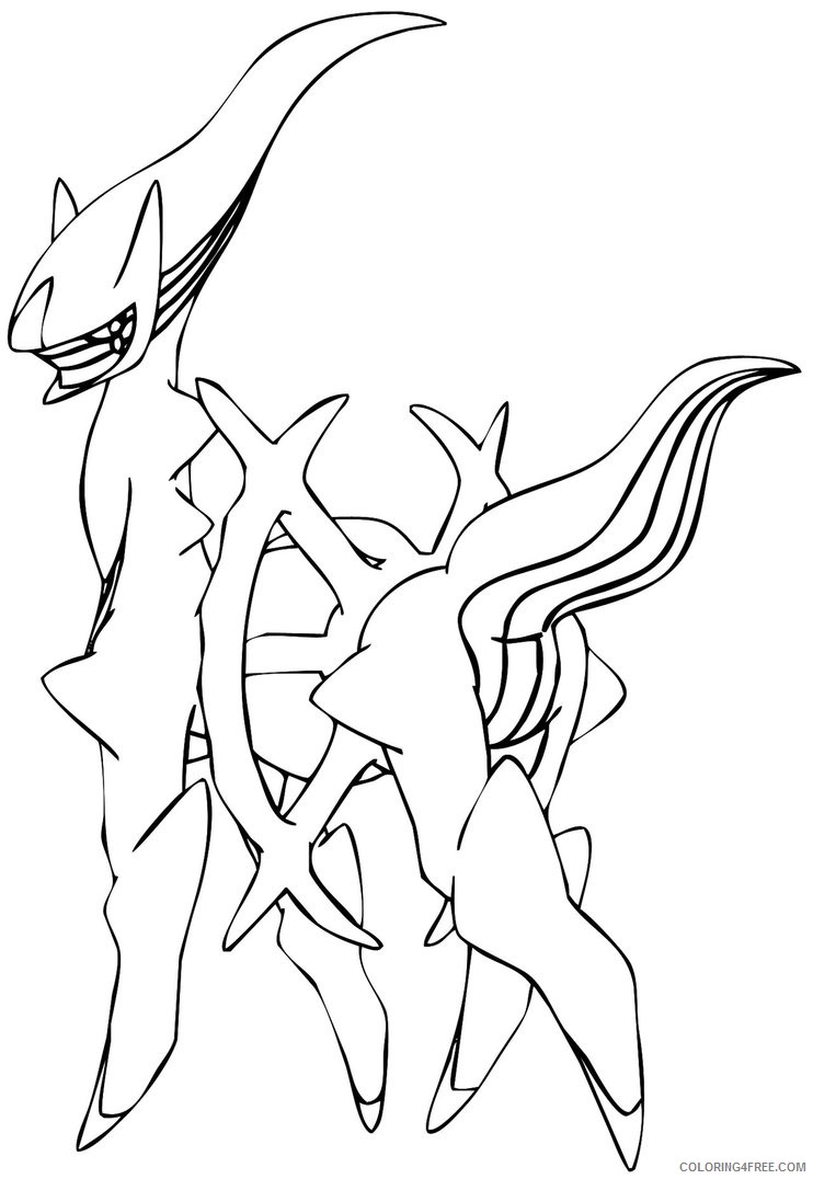 arceus legendary pokemon coloring pages Coloring4free