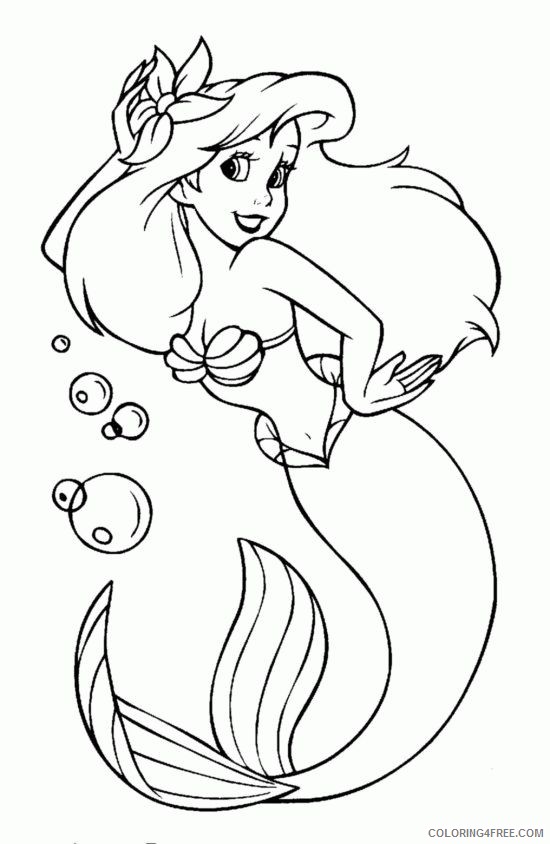 ariel little mermaid coloring pages Coloring4free