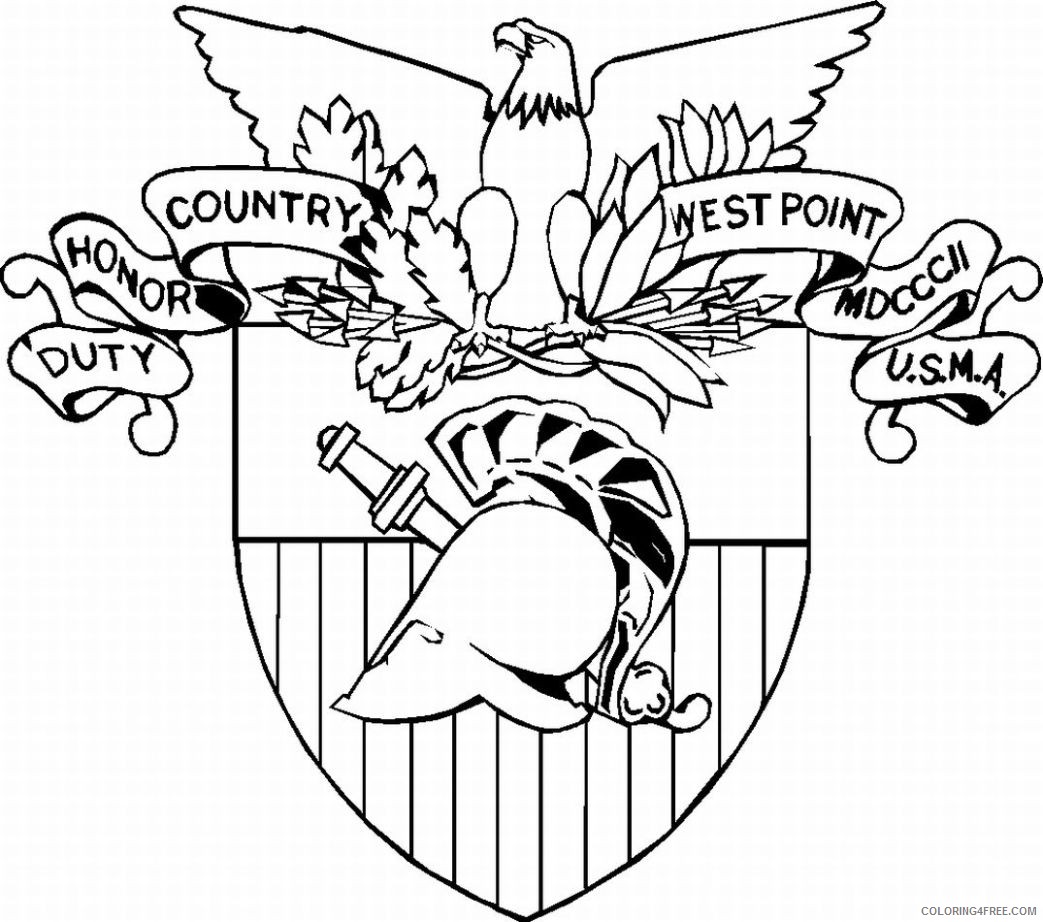 army coloring pages logo Coloring4free