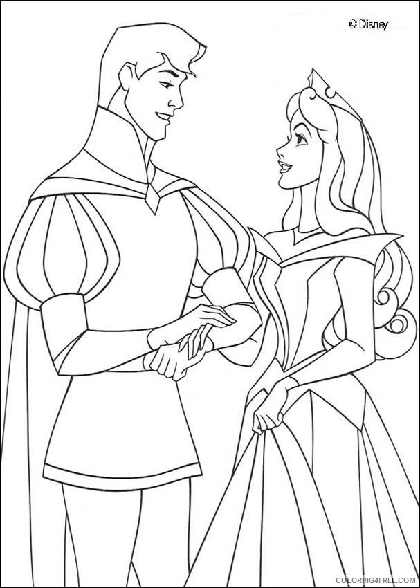 aurora and prince phillip coloring pages Coloring4free