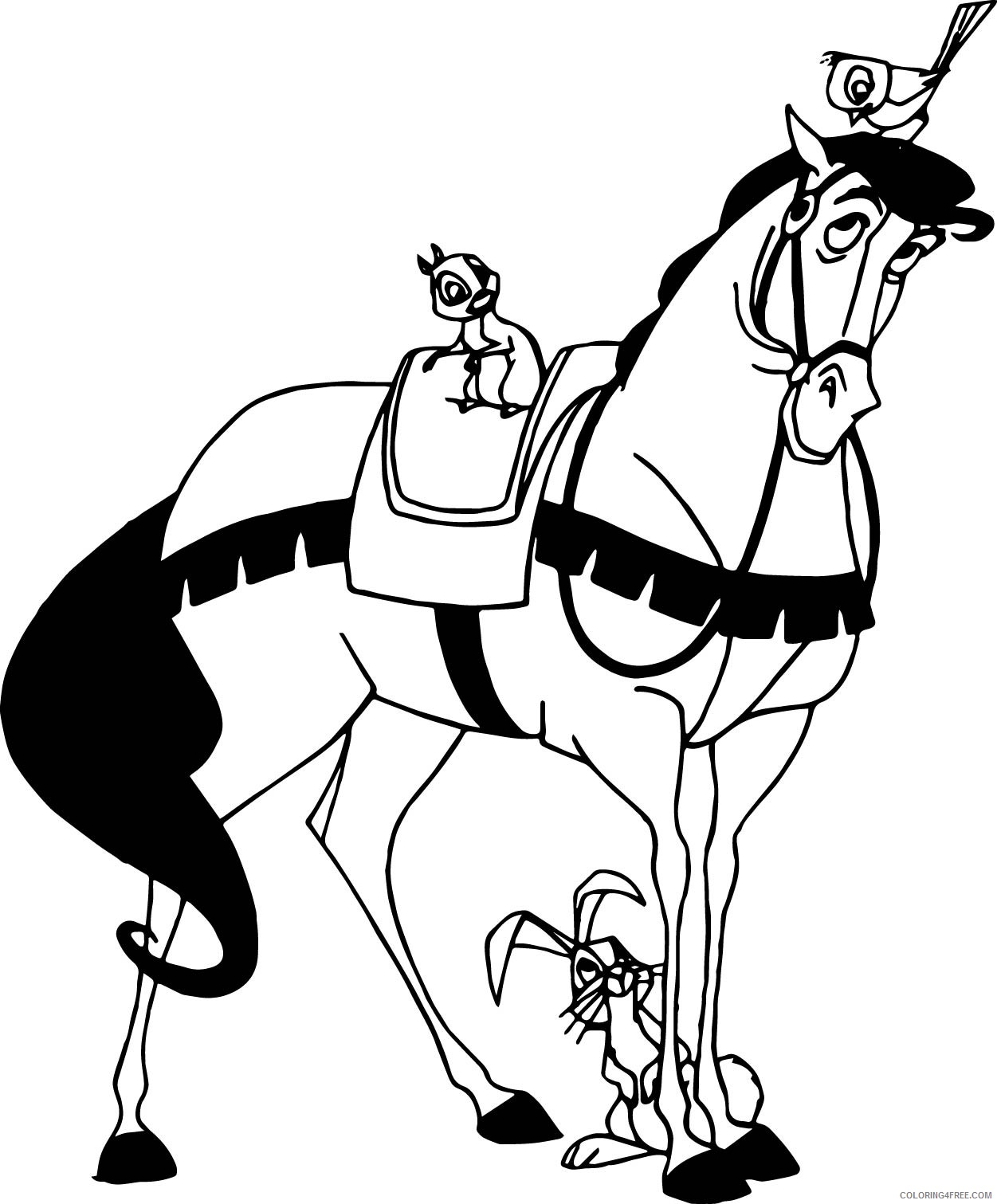 aurora coloring pages samson the horse Coloring4free