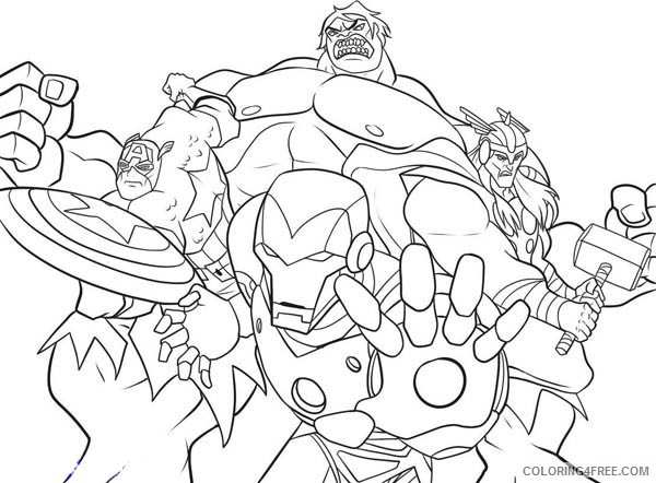 avengers coloring pages for kids Coloring4free