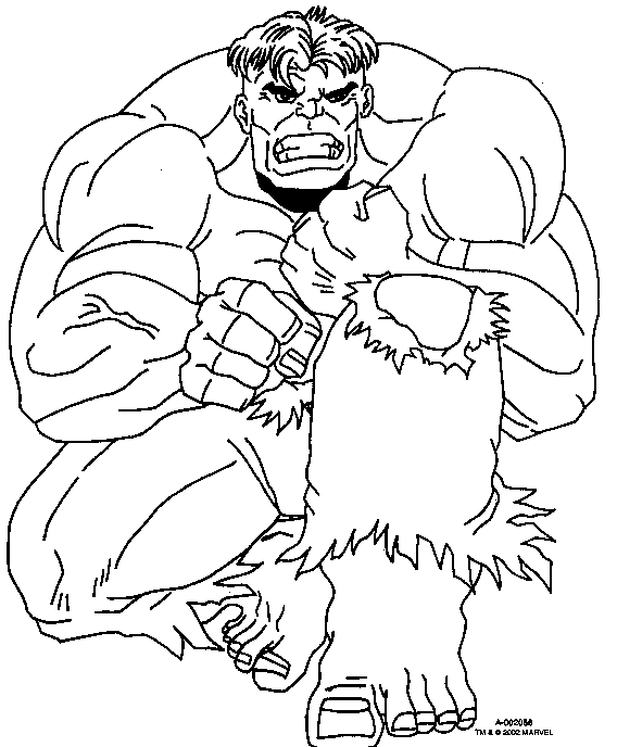 avengers coloring pages incredible hulk Coloring4free