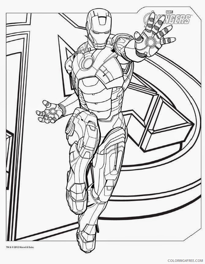 avengers coloring pages iron man Coloring4free