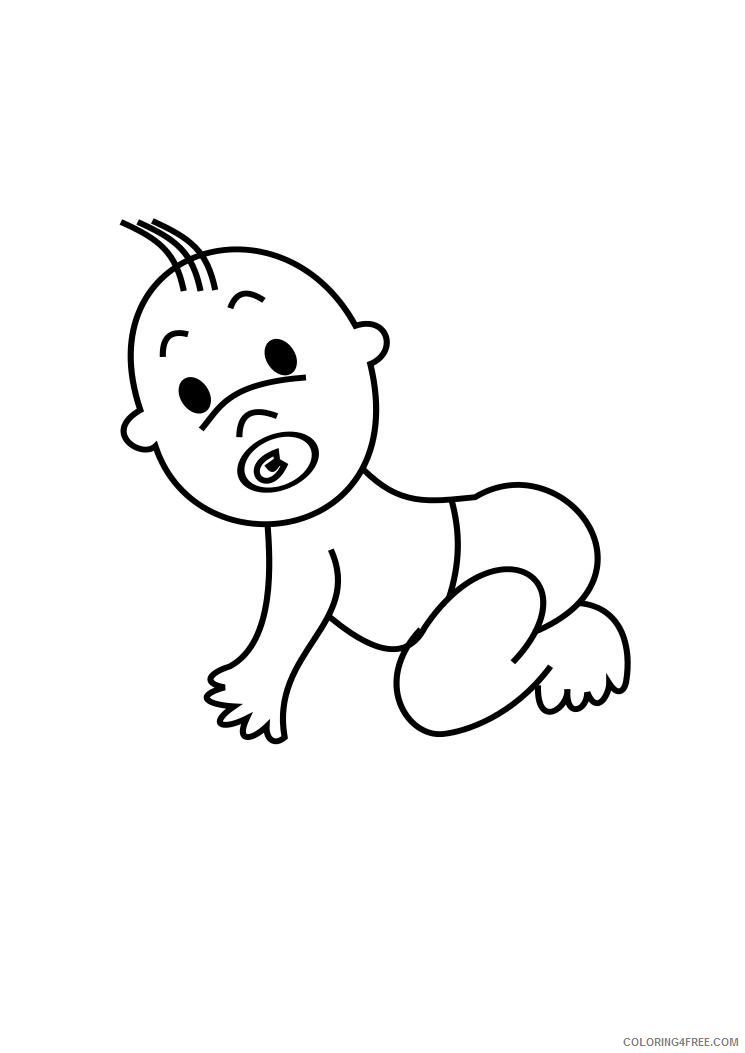 baby coloring pages for toddler Coloring4free