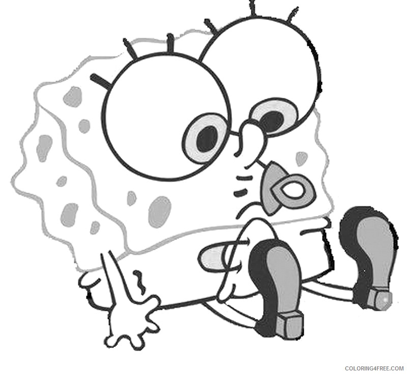 baby coloring pages spongebob Coloring4free