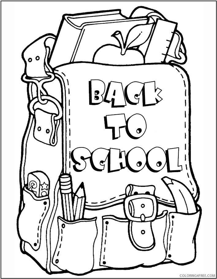 back to school coloring pages to print Coloring4free