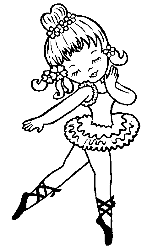 ballerina coloring pages for girls Coloring4free