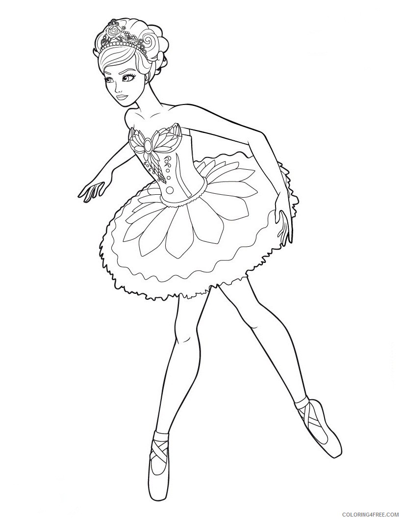 ballerina coloring pages for kids printable Coloring4free