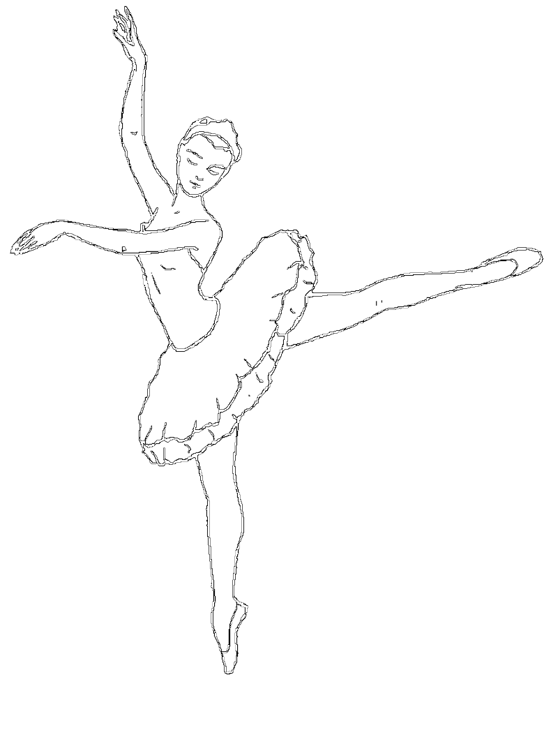 ballerina coloring pages free to print Coloring4free