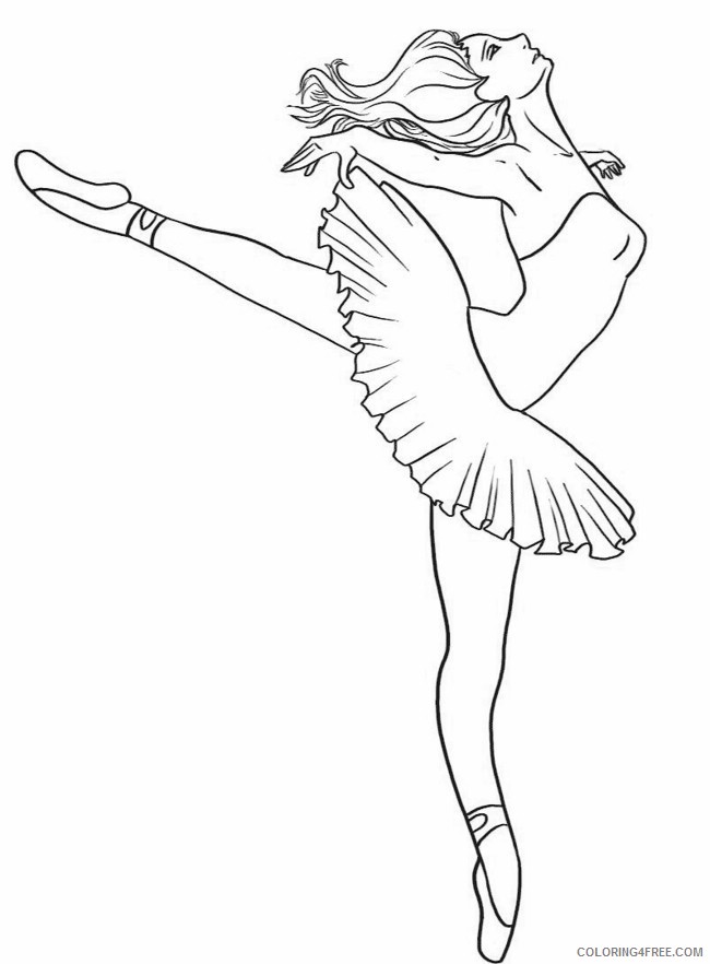 ballerina coloring pages to print Coloring4free