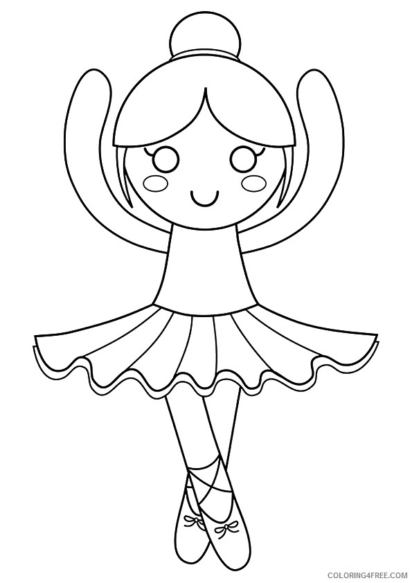 ballet coloring pages for kids Coloring4free