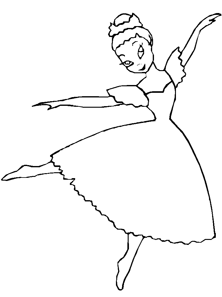 ballet coloring pages for kids printable Coloring4free