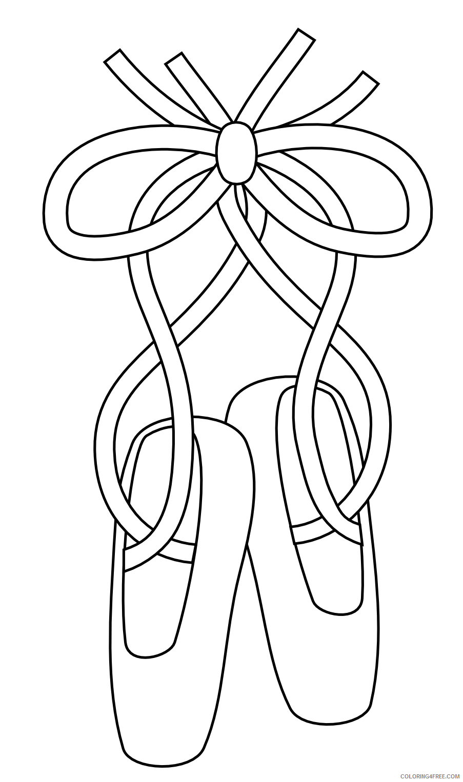 ballet coloring pages for toddler Coloring4free