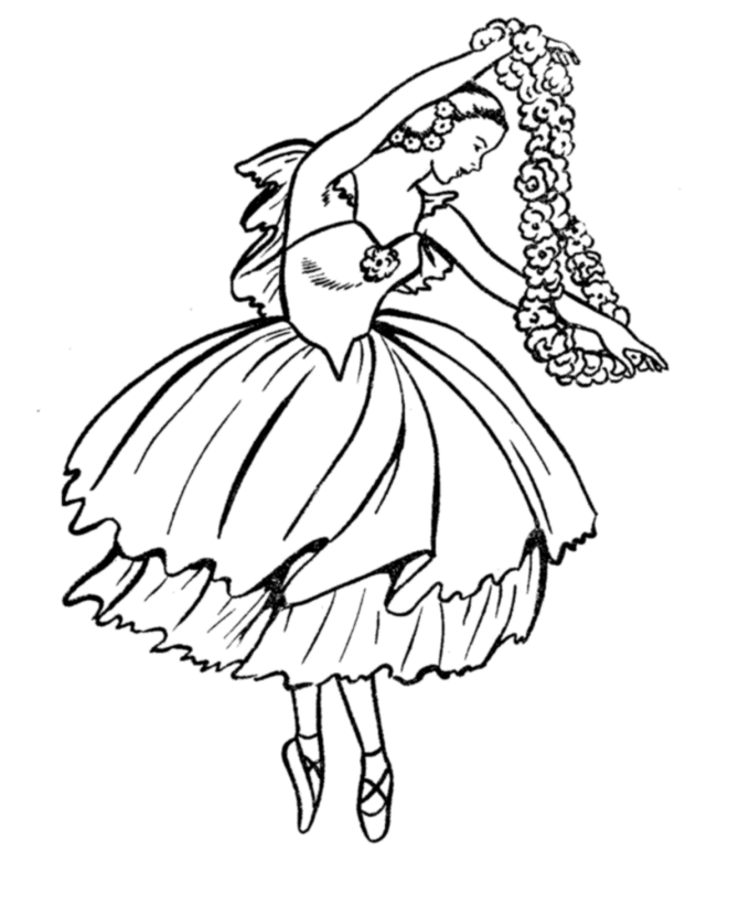 ballet coloring pages free Coloring4free
