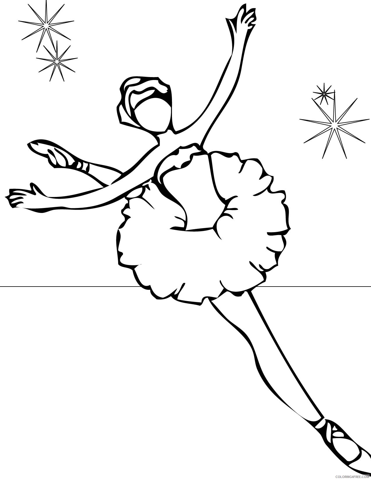 ballet coloring pages printable Coloring4free