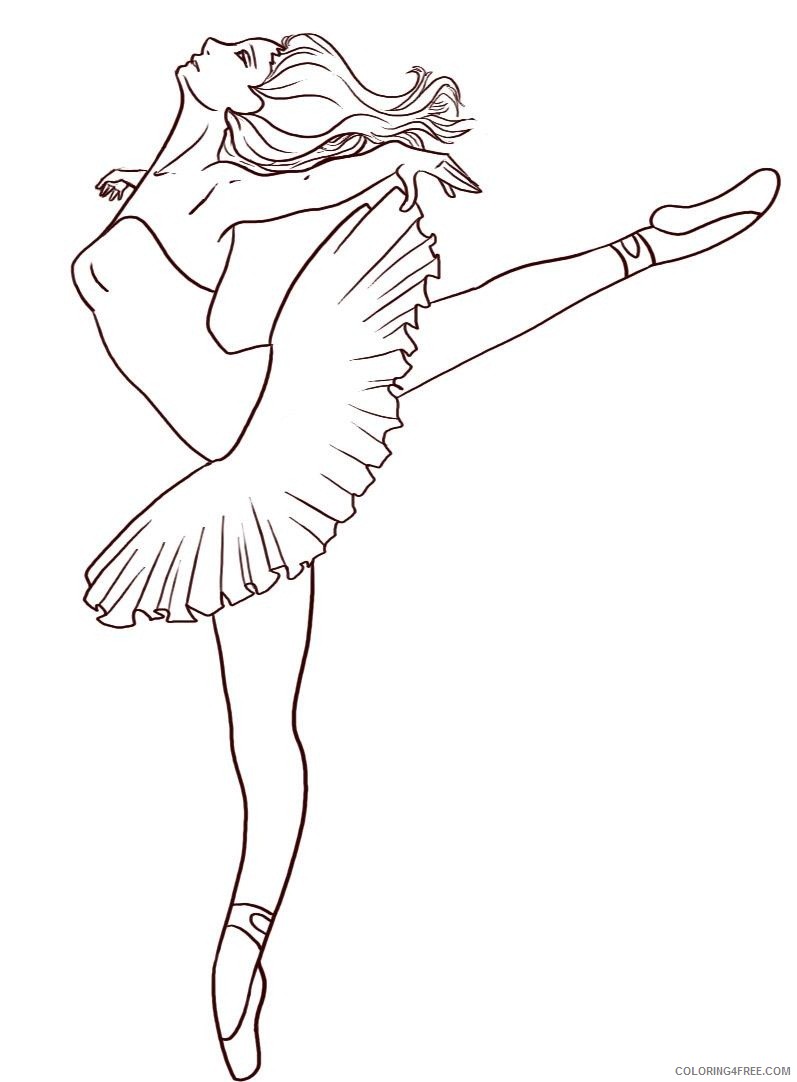ballet coloring pages to print Coloring4free