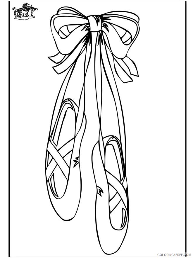 ballet shoes coloring pages printable Coloring4free