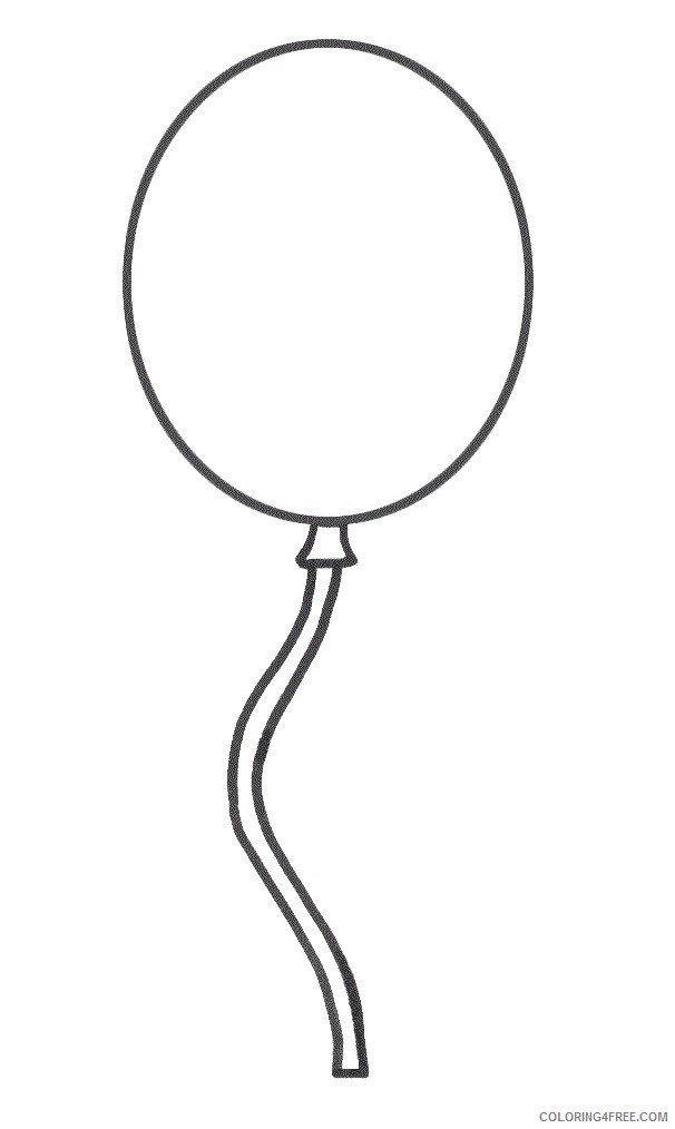 balloon coloring pages for preschooler Coloring4free