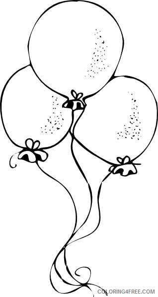 balloon coloring pages to print Coloring4free