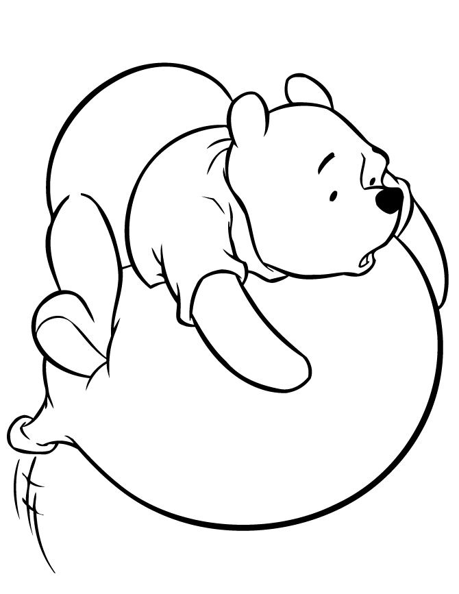 balloon coloring pages winnie the pooh Coloring4free