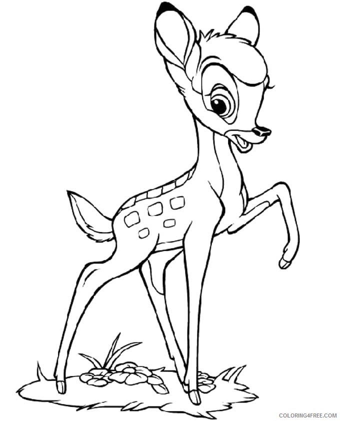 bambi coloring pages disney Coloring4free