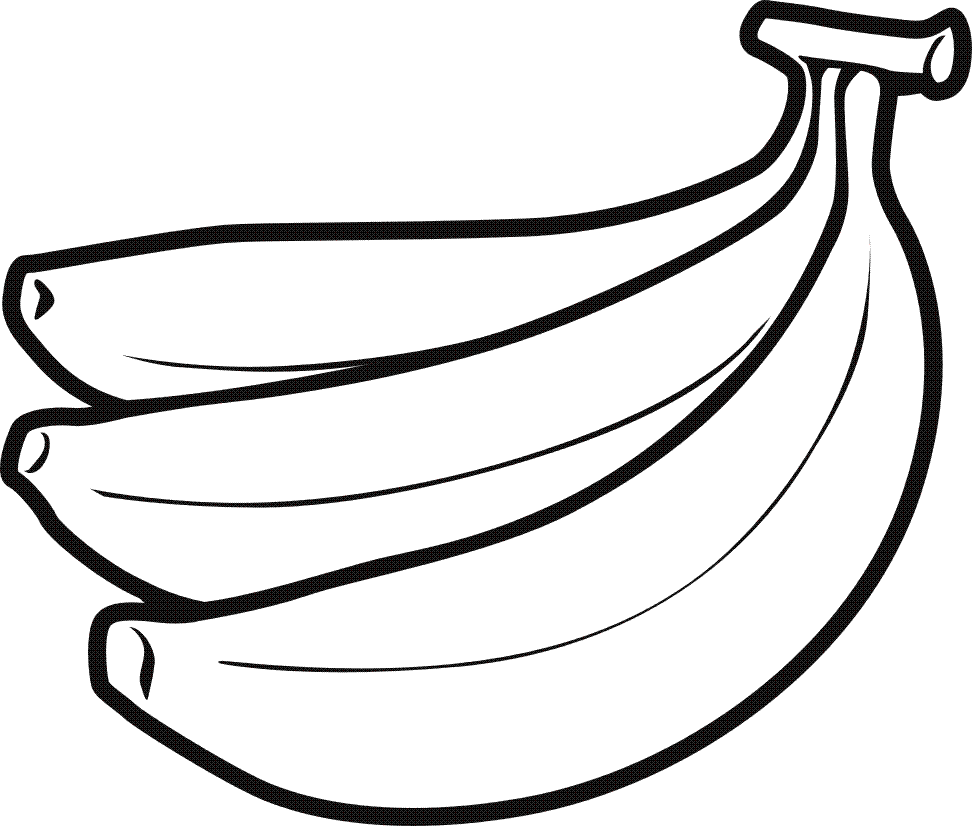 banana fruit coloring pages Coloring4free