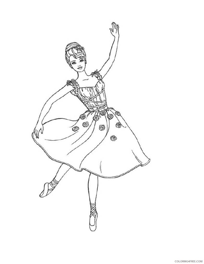 barbie ballet coloring pages Coloring4free