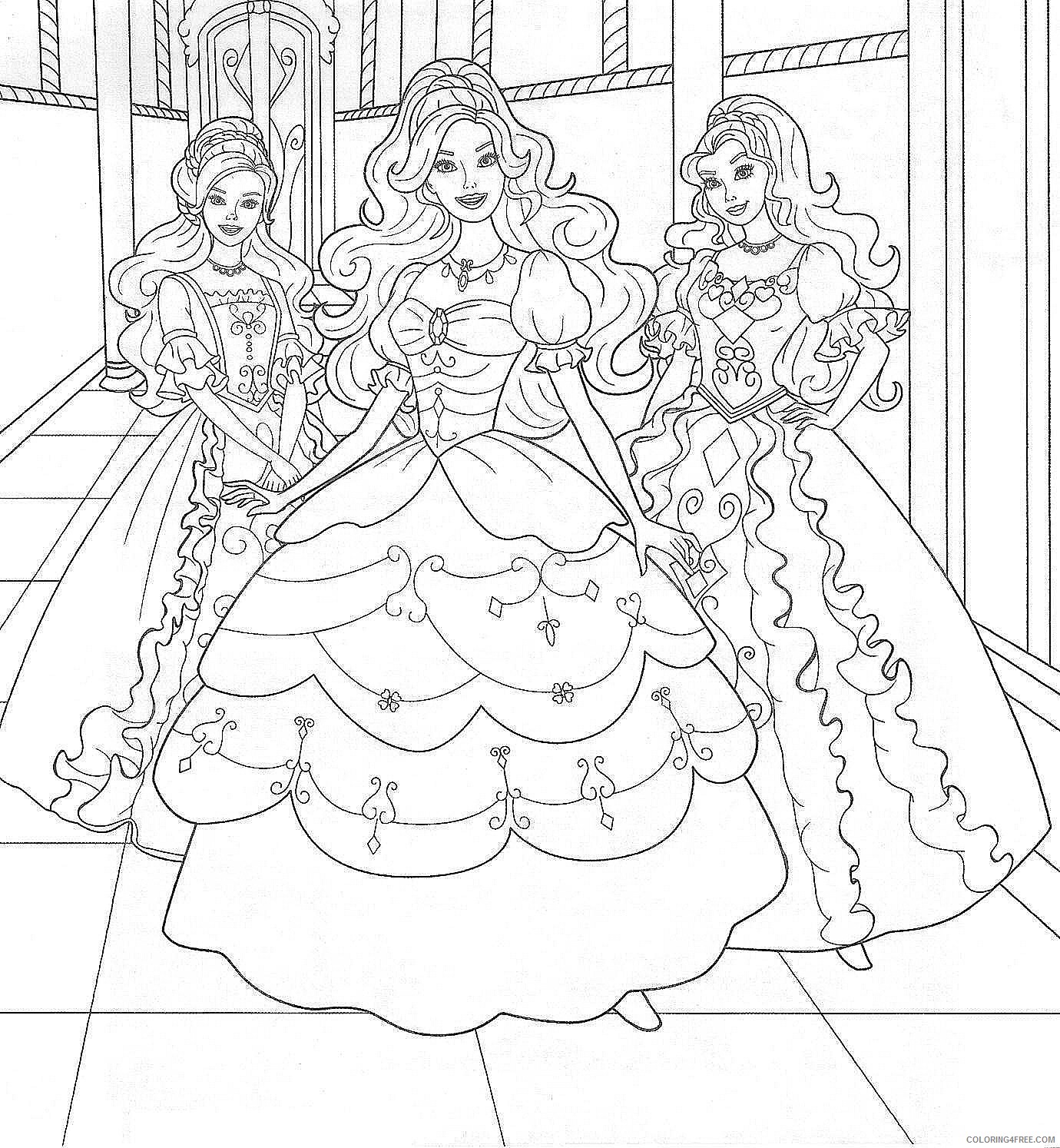 barbie coloring pages and friends Coloring4free