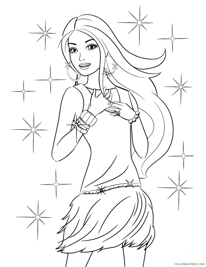 barbie coloring pages superstar Coloring4free