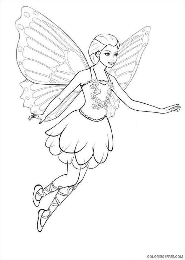 barbie mariposa coloring pages Coloring4free
