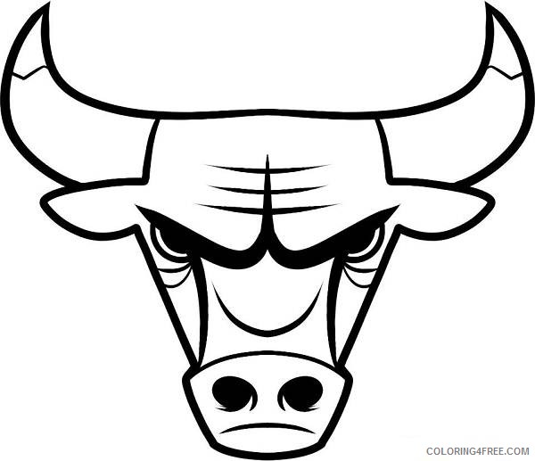 basketball coloring pages chicago bulls logo Coloring4free