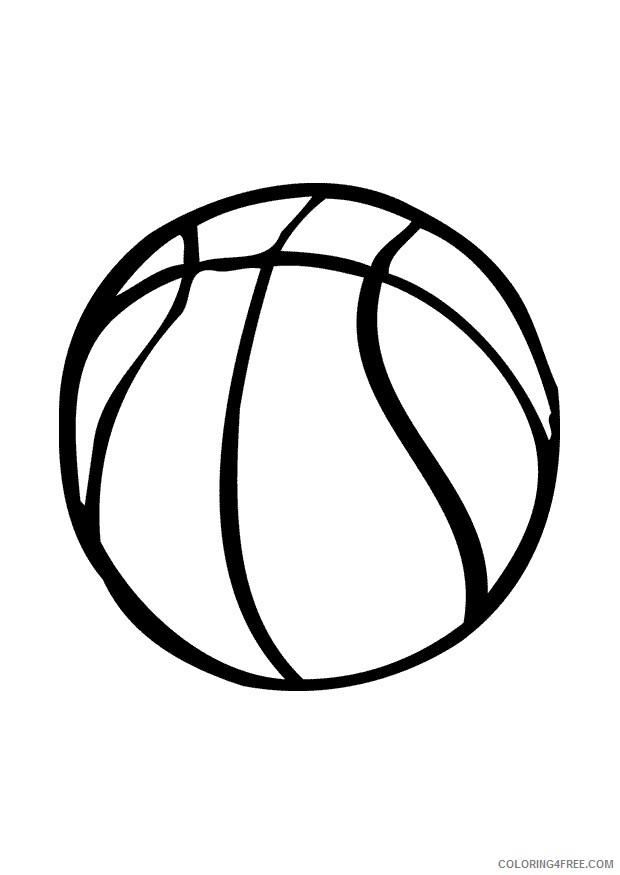 basketball coloring pages for toddler Coloring4free