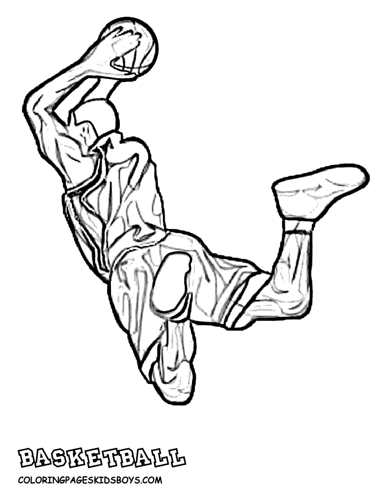 basketball coloring pages nba Coloring4free