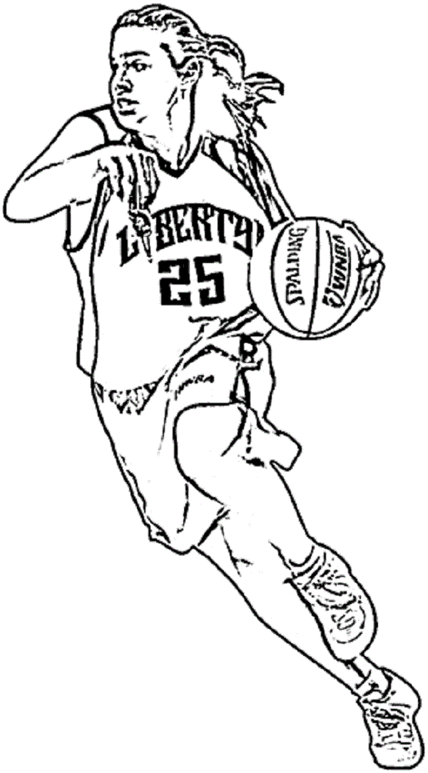 basketball coloring pages nba player Coloring4free