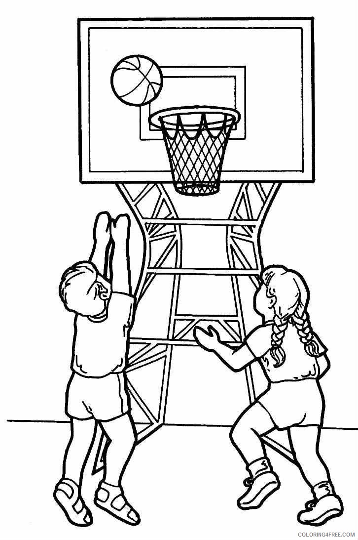 basketball coloring pages printable for kids Coloring4free