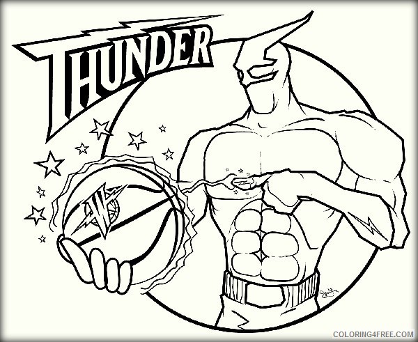 basketball coloring pages team logo Coloring4free